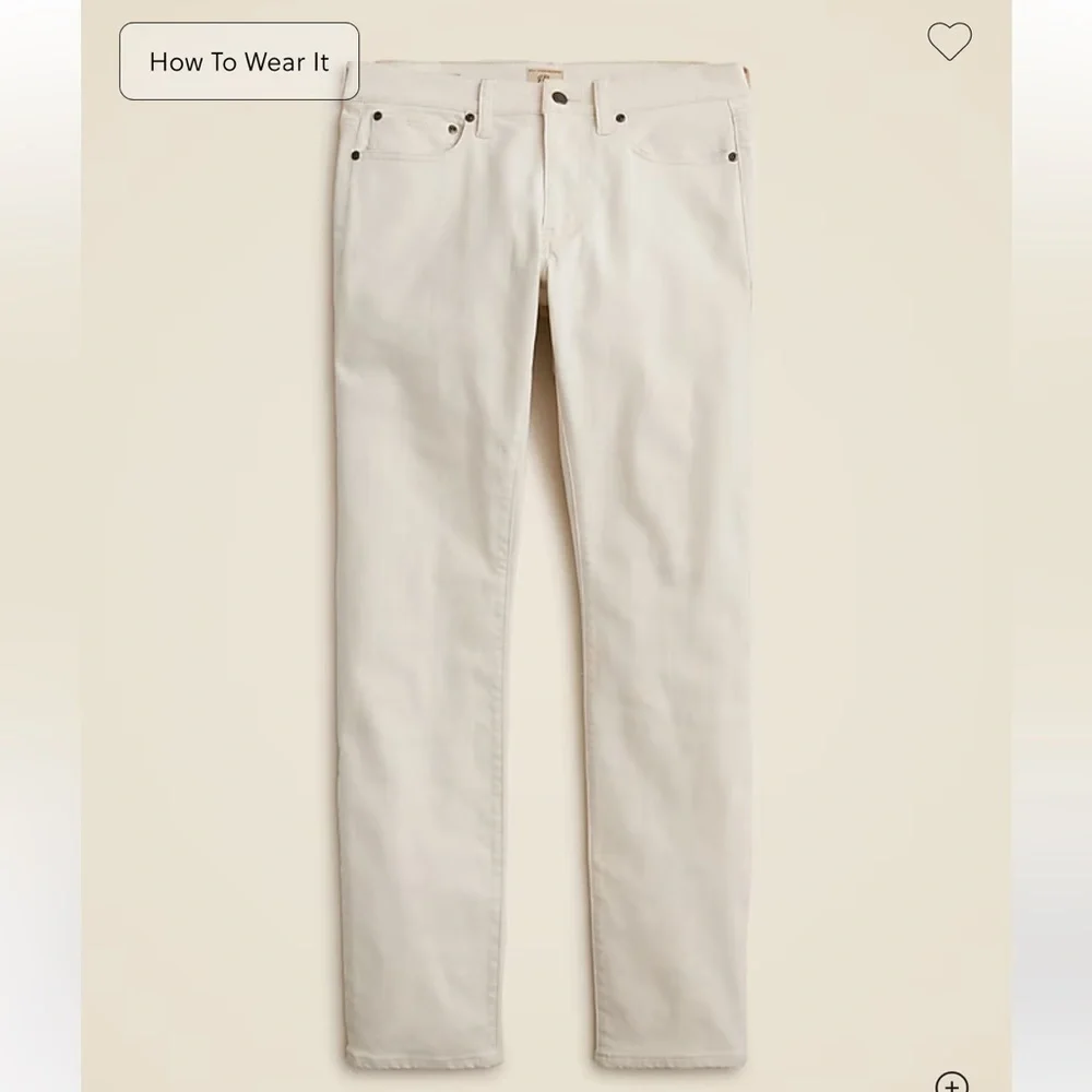J. Crew 484 Slim-fit Bergen five-pocket pant